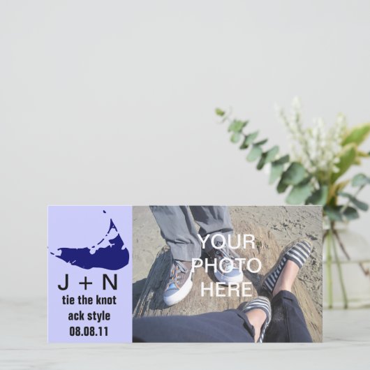 Nantucket Save the Date (Staand voorkant)