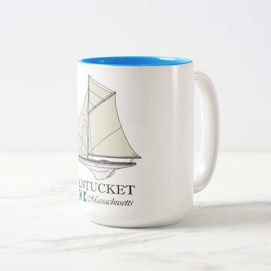 Nantucket (SB) Tweekleurige Koffiemok (Voorkant rechts)