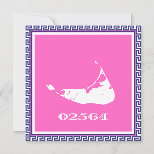 Nantucket (Sconset) Postcode Grieks Zeer belangrij Notitiekaartje (Voorkant)