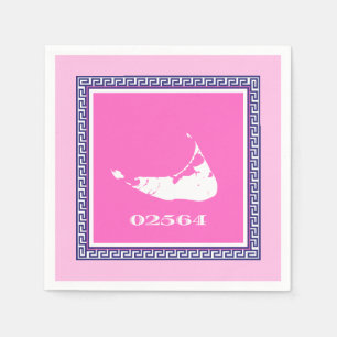 Nantucket (Sconset) Roze cocktail Napkins Servet