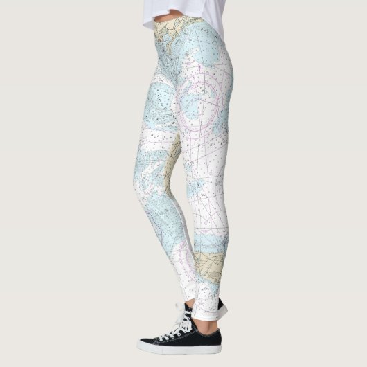 Nantucket Sound and Approaches Nautical Chart 1323 Leggings (Links)