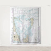 Nantucket Sound and Approaches Nautical Chart 1323 Wandkleed (Voorkant)