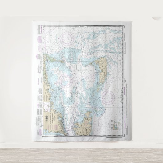 Nantucket Sound and Approaches Nautical Chart 1323 Wandkleed (Voorkant)