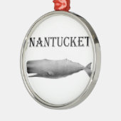 Nantucket Sperm Whale Metalen Ornament (Links)