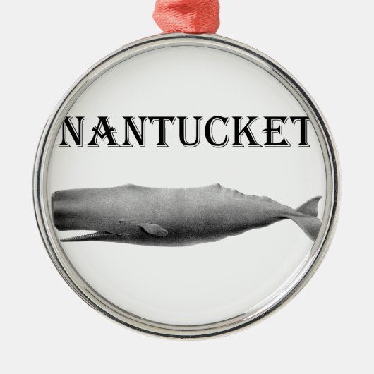 Nantucket Sperm Whale Metalen Ornament (Voorkant)