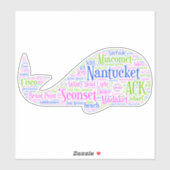Nantucket-Sticker Sticker (Vel)