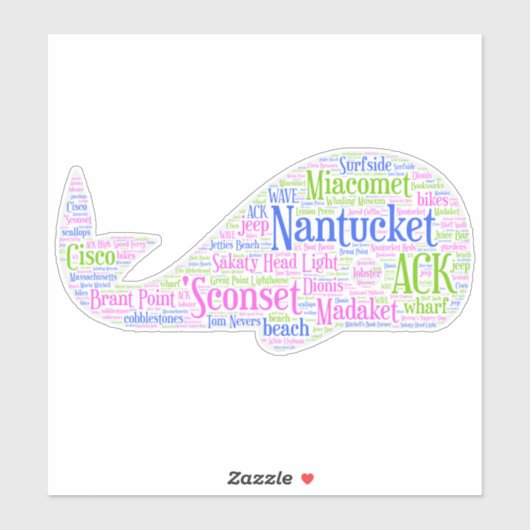 Nantucket-Sticker Sticker (Vel)