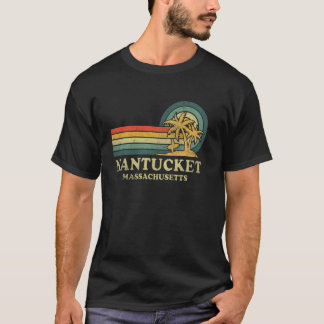 Nantucket Strand Massachusetts Vakantie Vintage Pa T-shirt