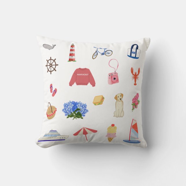 Nantucket Summer Adventure Pillow Kussen (Voorkant)