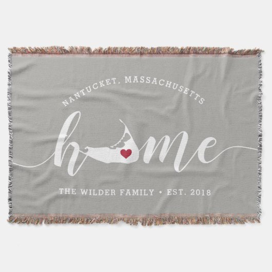 Nantucket Thuisstad Gepersonaliseerd Deken (Voorkant)