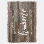 Nantucket Thuisstad Persoonlijke Houten Uitzicht Deken (Voorkant Verticaal)