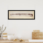 Nantucket van Brant Photo 1895 Poster (Keuken)