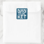 Nantucket Vierkante Sticker (Tas)