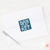 Nantucket Vierkante Sticker (Envelop)