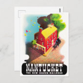 Nantucket vintage-briefkaart briefkaart (Voorkant / Achterkant)