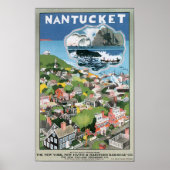 Nantucket Vintage Travel Poster (Voorkant)