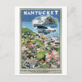 Nantucket Vintage Travel Poster Briefkaart (Voorkant)