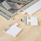 Nantucket Vintage Travel Poster Legpuzzel (Zijkant)