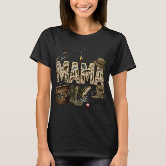Nantucket vissen mama t-shirt (Voorkant)