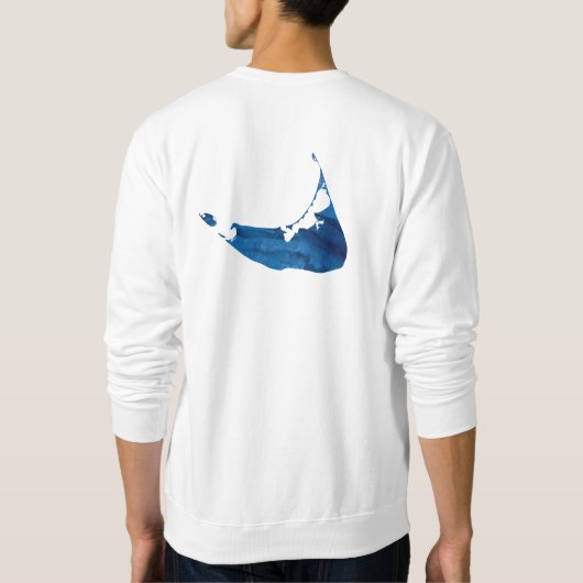 Nantucket Waterverf Map Family Reunion Trui (Achterkant)