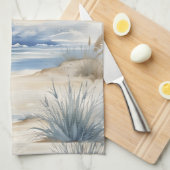 Nantucket waterverf ontwerp theedoek (Quarter Fold)