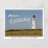 Nantucket Wedding Save the Date Briefkaart (Voorkant)
