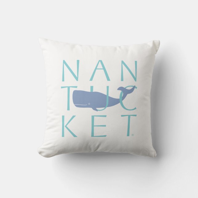 Nantucket Whale kussen (Voorkant)