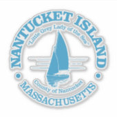 Nantucket (zeilboot) sticker (Voorkant)
