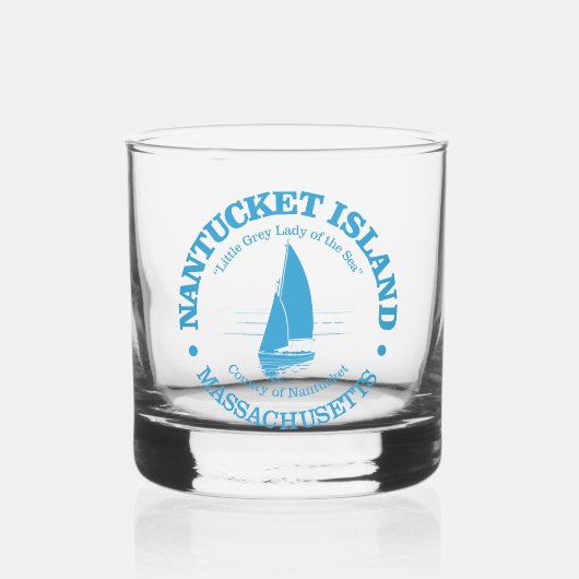 Nantucket (zeilboot) whisky glas (Voorkant)