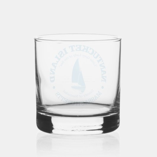 Nantucket (zeilboot) whisky glas (Achterkant)
