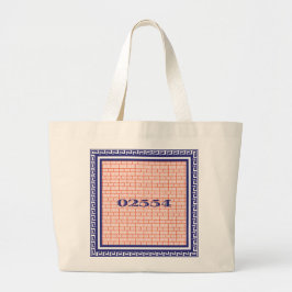 Nantucket Zip Code Canvas tas