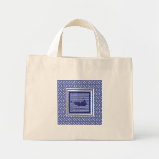 Nantucket Zo ook Zip Code Canvas tas (Voorkant)