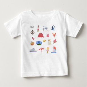 Nantucket Zomer Avontuur Iconen Peuter T-Shirt