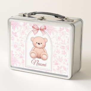 Naomi Aangepaste Roze Teddybeer Nursery Design