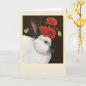 Naomi de bunny card kaart (Gele Bloem)