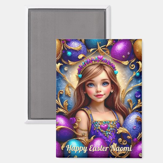 NAOMI ~ GELUKKIG PASEN ~ Magneet (Voorkant / Achterkant)