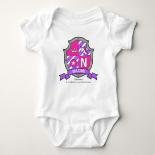 Naomi naam betekent unicorn princess letter N Romper