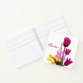  Naomi naam  kleurrijke bloemen Notitieboek (Binnen)