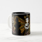 "Naomi" Oriental Fairy Art Dragon Tattoo Mok (Voorkant links)