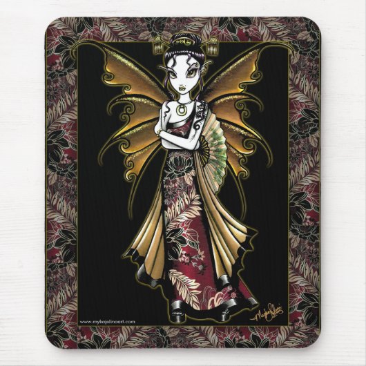 "Naomi" Oriental Fairy Art Mousepad Muismat (Voorkant)