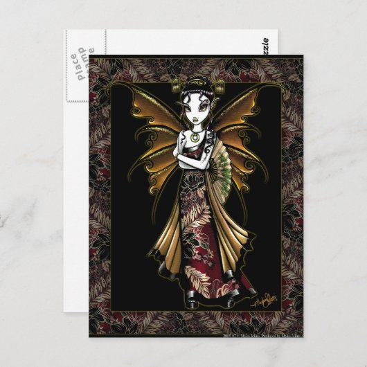 "Naomi" Oriental Fairy Briefkaart (Voorkant / Achterkant)
