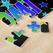 "NAOMI" Voornaam, geun "HAPPY BIRTHDAY" Legpuzzel (Zijkant)