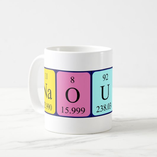 Naoufal periodieke table name mok (Voorkant links)