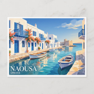 Naousa, Paros, Griekenland Briefkaart