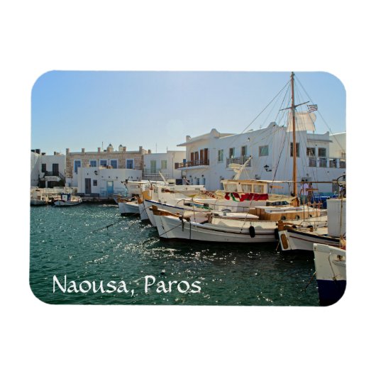 Naousa Paros Griekenland Magneet (Horizontaal)