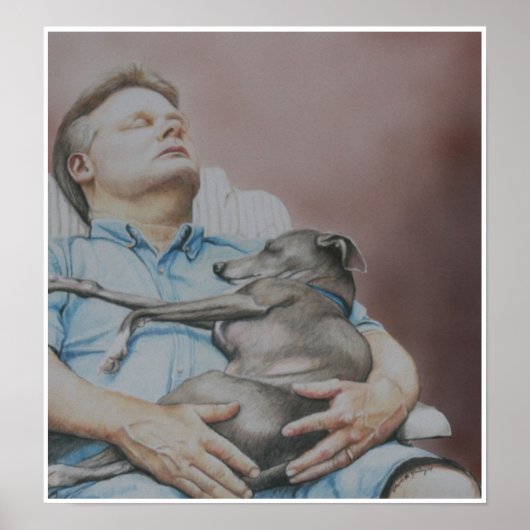 "Nap Buddies" Italiaanse Greyhound Print (Voorkant)