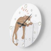 Nap Cat Wall klok (Hoek)