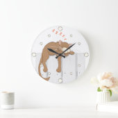 Nap Cat Wall klok (Huis)