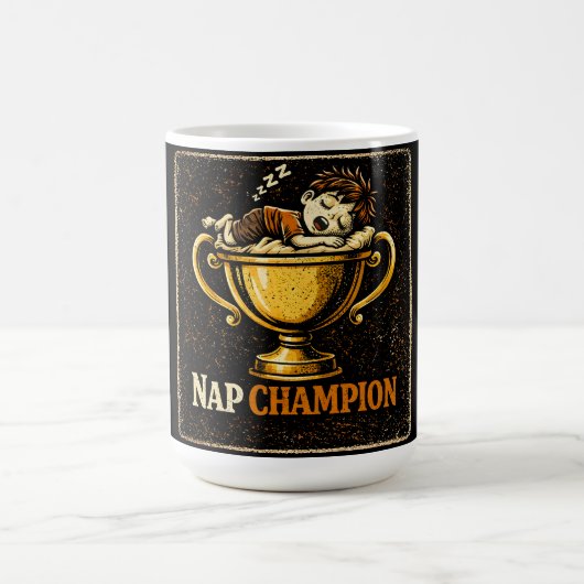 Nap Champion – Elite Sleeping Humor Pride Koffiemok (Center)