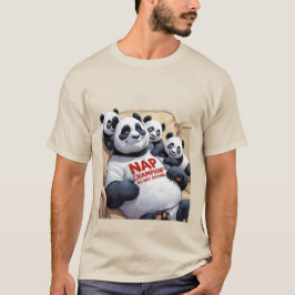 Nap Champion – Grappig Panda Dad Slaap T-shirt